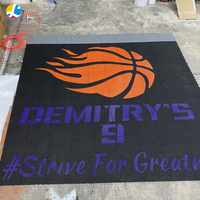 LHDT Offre Spéciale Extérieur Cour de basket-ball Fabricant de revêtements de sol Meilleur carrelage avec lignes de terrain