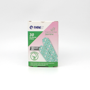 VENDAS ADHESIVAS FRAGRANCE BANDAGE-JASMINE CON PATRÓN IMPRESO, ESTÉREILES, SIN LÁTEX, EN ENVOLTORIO INDIVIDUAL PA-531 - Product Image 1