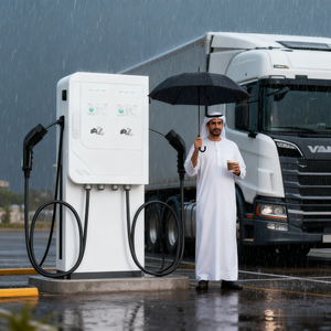 Estación de Carga para Vehículos Eléctricos de Corriente Continua Comercial de 20KW 30KW 40KW, Cargador de Coche con Control por Aplicación y Tarjeta RFID, IP54, Wallbox - Product Image 1