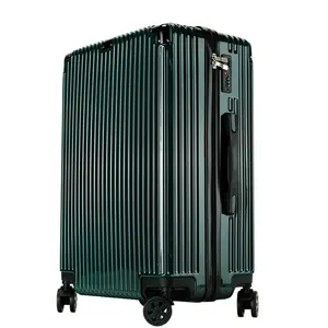 新しいデザイナーPCアルミニウムトロリー屋外ハンドスーツケース荷物ハードケース荷物最高の旅行荷物