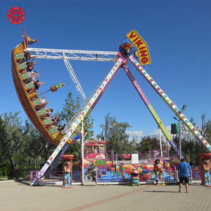 Карнавал игры аттракционы из стекловолокна Электрический 40 мест большой пиратский корабль - Product Image 1