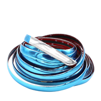 Ligne de décoration d'accessoires extérieurs de bande de garniture de fenêtre de voiture en PVC chromé