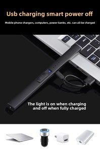 ไฟแช็คครัวไฟฟ้าแบบเติมได้ ดีไซน์วินเทจ ยี่ห้อ Dericsson พร้อมโลโก้แบบกำหนดเอง ชาร์จไฟผ่าน USB ใช้สำหรับจุดเทียน - Product Image 5