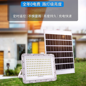 Lámpara Solar Poplor de 60W, 190x170mm, Aleación de Aluminio, Control Remoto, Iluminación Exterior - Product Image 4