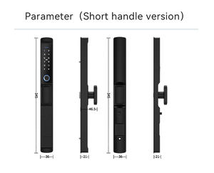 <span class=keywords><strong>Serrure</strong></span> électronique pour <span class=keywords><strong>porte</strong></span> coulissante à cadre étroit en aluminium TTLock, application Tuya WiFi, poignée de <span class=keywords><strong>porte</strong></span> intelligente avec empreinte digitale, <span class=keywords><strong>serrure</strong></span> numérique sans clé - Product Image 4