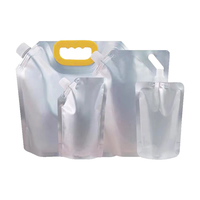Impression numérique personnalisée à barrière élevée pour aliments pour animaux de compagnie sac de poche à bec debout sacs de stockage de liquide en papier d'aluminium pochette à bec verseur pour jus de vin