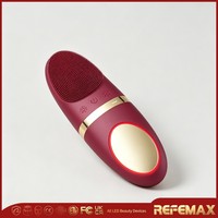 Appareil de nettoyage du visage électrique vibrant en silicone, chaud et froid, étanche, pour spa, élimination du sébum et nettoyage en profondeur des pores