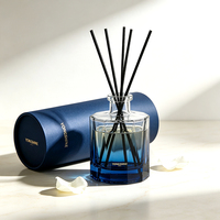 Bouteille diffuseur de parfum en verre vide en gros, 170 ml, transparente, épaissie, anti-chute, pour parfum d'ambiance, avec logo personnalisé et emballage couleur