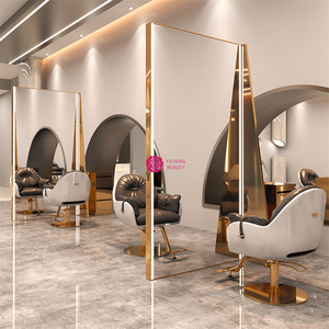 Yicheng Beauty, el Último Espejo de Salón Elegante de Doble Cara Plateado, Estación de Espejo para Peluquería con Alta Calidad y Precio Económico - Product Image 3