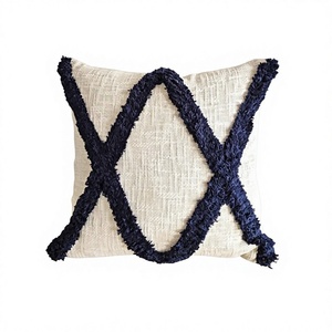 Bohemian <b>Indian</b> Style Sofa Decorative Cotton Tufted <b>Throw</b> Cushion Moroccan Pillow Cover Eco-Friendly Custom OEM Wholesale - Product Image 1