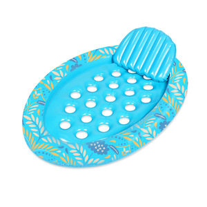 <b>Inflatable</b> <b>Floating</b> Pad 178x128 Cm Flower Design High Buoyancy Pool Lounger Seat Outdoor Use - Product Image 5