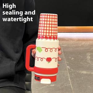 Termo de Acero Inoxidable Portátil de Gran Capacidad para Mujer, Modelo 2025, Aislamiento Térmico de 6-12 Horas, Tapa Antiderrames, Asa de Transporte - Product Image 4