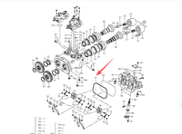 Pièces d'origine Hitachi 3070581 Anneau de retenue de pompe hydraulique pour excavatrices Hitachi EX210H-5 ZX200 ZX200-3 ZX200-5A ZX220-6A