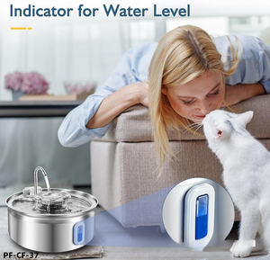 Fontaine à eau automatique de haute qualité en acier inoxydable 4L pour chat, distributeur d'eau potable intelligent pour animaux de compagnie pour chats - Product Image 2