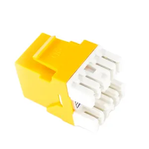 U L certification rj45 pass through ethernet network modular jack ftp cat5 90 degree connector