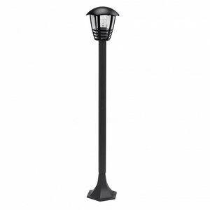 Lampadaire extérieur en aluminium, IP44, 1xE27, couleur noire, dimensions 94x18x18 cm, idéal pour l'éclairage des jardins et des espaces - Product Image 1