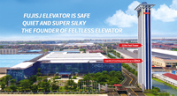 FUJI Home Residential Vertikale Villa Haus Front Elevation Design Aufzug Home Lift/kleiner Home Traction Elevator 260-400KG