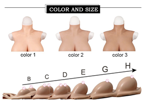 Formes mammaires réalistes à col rond en silicone pour homme travesti formes mammaires en silicone faux <span class=keywords><strong>seins</strong></span> - Product Image 5