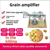 Cuisinière à pression en acier inoxydable 304 épaissi en forme de gourde, nouvelle machine à popcorn à l'ancienne pour la transformation des aliments chauds