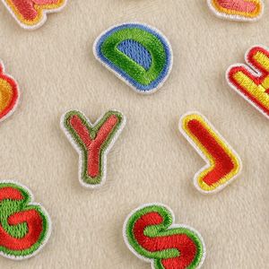 Stock 2cm Mini Iron on Embroidered Colorful Letter Patch for Hat Bag Decoration - Product Image 4