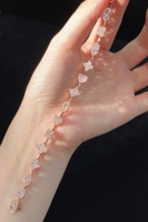 Bracelet tennis de luxe en or 18 carats avec diamants roses fantaisie de 1 carat, cultivés en laboratoire, taillés sur mesure, certifiés IGI, pour femmes