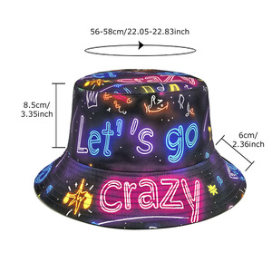 Cappello da Pescatore Reversibile Personalizzato con Stampa 'È il <span class=keywords><strong>Mio</strong></span> Compleanno' - Cappello a Tesa Larga Unisex per Feste, OEM - Product Image 3