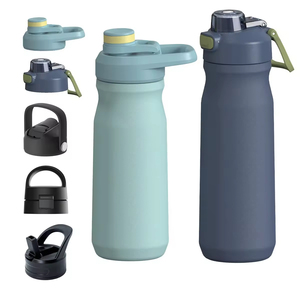 Custom Logo <b>750ml</b> Double Wall Insulated 304 Stainless Steel Bike Water <b>Bottle</b> for Road Cycling and Mountain Riding - Product Image 2