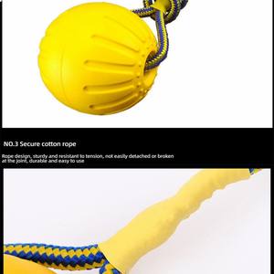 Dayanıklı EVA köpük çiğnemek dayanıklı içi boş top halat açık interaktif oyuncak Pet çiğnemek oyuncaklar <span class=keywords><strong>Kong</strong></span> köpek oyuncaklar diğer - Product Image 5