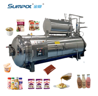 Stérilisateur polyvalent à pulvérisation d'eau pour sachets, bocaux en verre, bouteilles en PP et tasses à riz (stérilisation alimentaire)