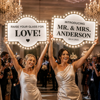 Panneau lumineux personnalisé DHD pour mariage, panneau LED illuminé pour la décoration d'événements et de réceptions, fabricant