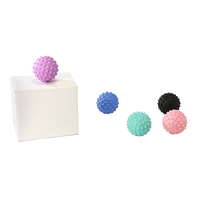 Pelota de Masaje TPE, Pelota de Fascia 3D con Nódulos, Pelota de Puntos de Presión para Liberación Miofascial y Alivio de Nudos Musculares