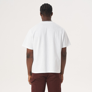 JY Heavyweight Boxy T-shirt Blank Oversized Cropped Boxy Fit T-shirt Heren 100% Katoen Drop Shoulder Boxy Heavyweight T-shirts - Product Image 5