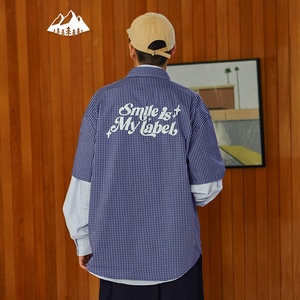 <span class=keywords><strong>เสื้อ</strong></span>เชิ้ตสไตล์<span class=keywords><strong>ญี่ปุ่น</strong></span> QUICKSHOW แบบหลวม ลายทาง แขนสั้น ปกพับได้ สำหรับผู้ชาย สไตล์ลำลอง - Product Image 1