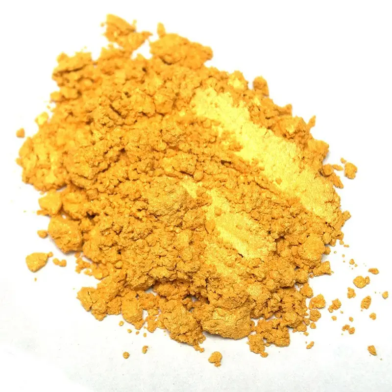 Synthetic mica based Gold Color Mica Powder Golden Lustre Series for Lipstick Eyeshadow Nail Polish Arts