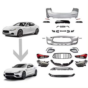 Hot Sale Auto vorne hinten Stoßstangen grill Kit mit Scheinwerfer Rücklichter Bodykit für Maserati Ghibli Modena s Performance Body Kit - Product Image 1