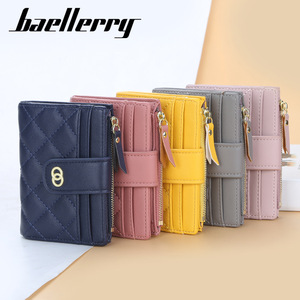 Baellerry Women's Short <b>Wallet</b> Pu Leather Multi Card Slot Zipper Fashion Buckle <b>Money</b> Clip Everyday Use - Product Image 3