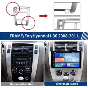 Panel de navegación de coche Meihua para <span class=keywords><strong>Hyundai</strong></span> Tucson <span class=keywords><strong>I30</strong></span> <span class=keywords><strong>2008</strong></span> + marco estéreo Universal para coche MARCO DE Radio MARCO DE REPRODUCTOR DE DVD para coche MARCO DE 9 pulgadas - Product Image 2