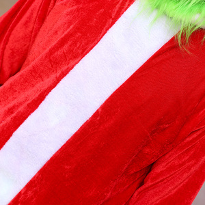 <span class=keywords><strong>Disfraz</strong></span> de <span class=keywords><strong>Grinch</strong></span> Navideño, <span class=keywords><strong>Disfraz</strong></span> de Papá Noel <span class=keywords><strong>para</strong></span> Adultos, Monstruo de Pelo Verde, Ropa de Cosplay con Cinturón y Sombrero, Disfraces <span class=keywords><strong>para</strong></span> Escenario - Product Image 5