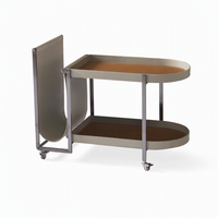 Table basse contemporaine en marbre noir pour salon, grande table basse moderne avec rangement, rectangulaire