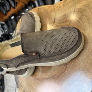 Chaussures décontractées rétro pour hommes en cuir véritable, à enfiler, à bout rond, respirantes, avec semelle EVA, pour le printemps - Product Image 2