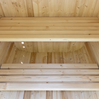 Sauna extérieur pour 2 personnes, modèle Cube Mini House combiné, personnalisable par l'exportateur, avec infrarouges Bluetooth, pour l'extérieur, 2025