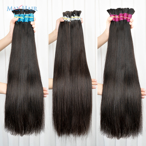 Blonde 613 cheveux humains en vrac faisceaux faux serrures crochet extension bouclés human40 pouces brut indien vierge vendeur de cheveux - Product Image 4