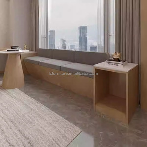 Cost-effective Modern Hotel Bedroom Sets King Size Wood <b>Twin</b> <b>Bed</b> <b>Frame</b> With Headboard Nightstands TV Cabinet Side Table & Wardre - Product Image 2