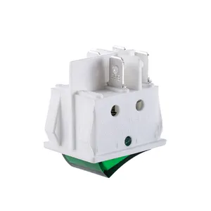 waterproof 4 pin green rocker switch 250V 25a