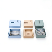 Boîte en carton rigide de style tiroir, sur mesure, en gros, avec finition mate, revêtement UV, emballage de luxe portable haut de gamme multi-packs