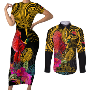 POD Dropshipping Papua New Guinea Matching <strong>Clothes</strong> for Couples Bodycon Dresses for Ladies and Png Shirt - Product Image 2