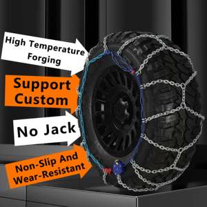 Bohu 유니버설 겨울 타이어 스노우 체인 비상 케이블 트럭 타이어 스트랩 눈 조건을위한 효과적인 견인 - Product Image 5