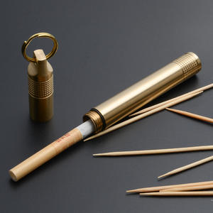 Boîte <span class=keywords><strong>de</strong></span> rangement étanche en laiton portable avec motif pour pilules d'urgence, boîte <span class=keywords><strong>de</strong></span> rangement scellée, porte-cure-dents pour article <span class=keywords><strong>de</strong></span> porte-clés EDC - Product Image 2