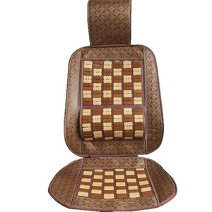 Coussin de siège en bambou marron avec support lombaire et ventilation pour voiture Jiefang Faw Harbin, utilisation estivale - Product Image 5
