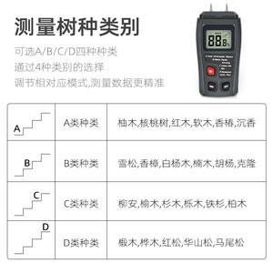 Testeur d'humidité du bois à usage industriel et domestique, analyseur d'humidité - Product Image 5